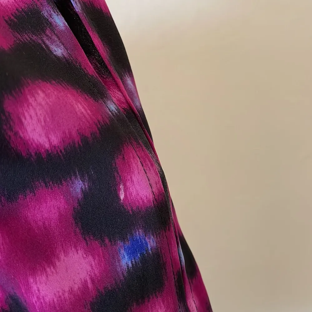 DKNY Jeans cold shoulder silky patterned blouse - Image 6