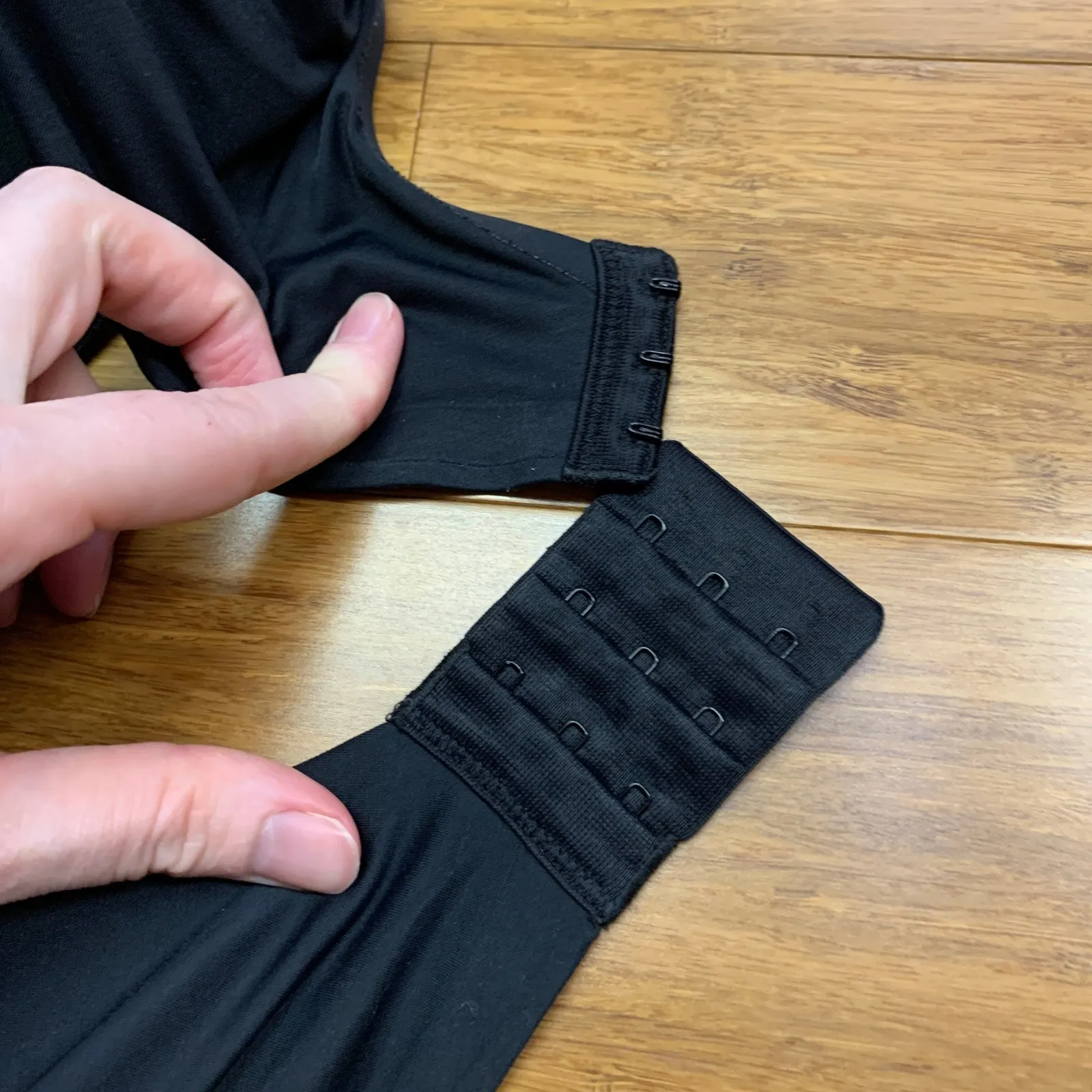 Luvlette Black Rhinestone Strap Padded Underwire Bra Size 38DD Underwire Lined - Image 8