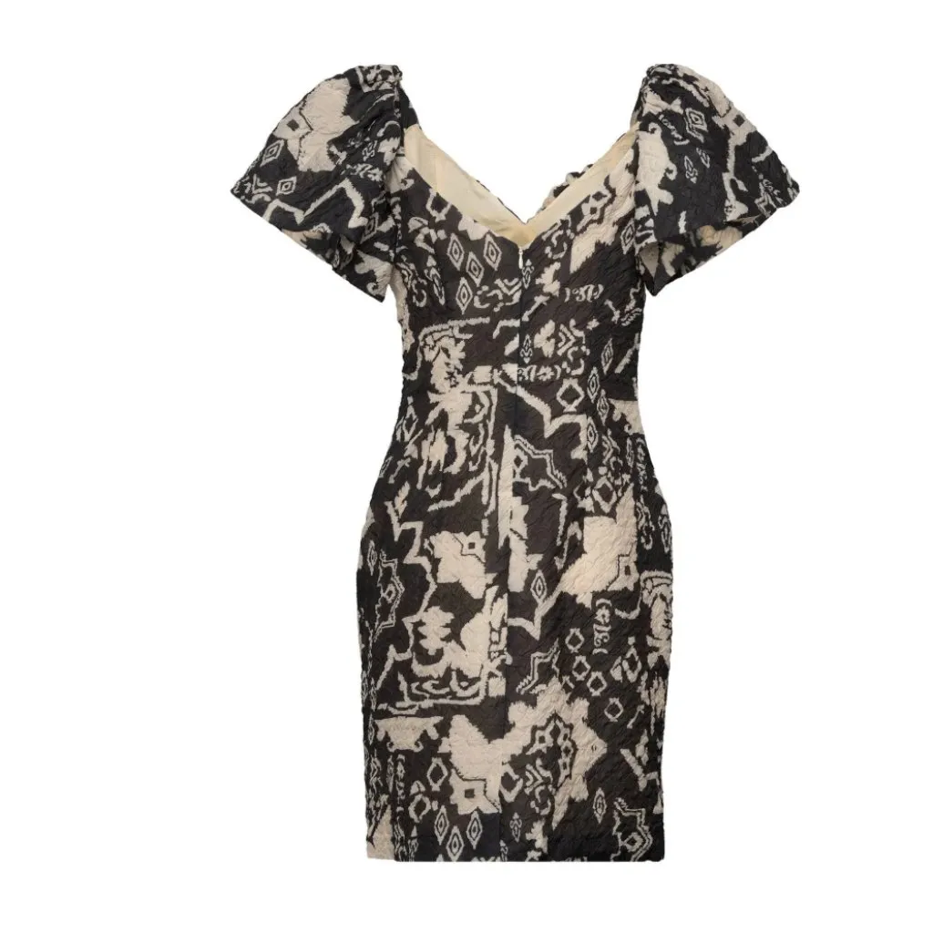 NWT French Connection Deon Candra Womens Jacquard Printed Dress - Image 7