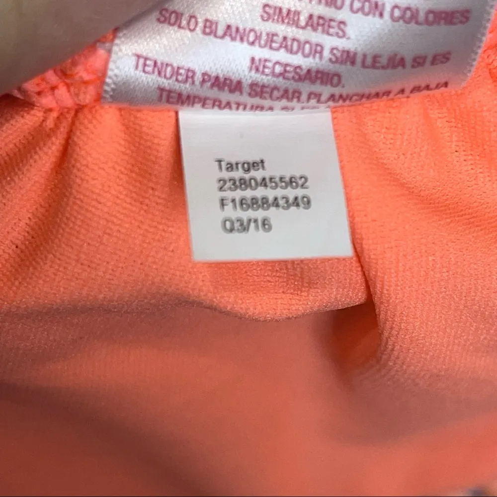 Swimsuit Top only bright colors cross ties in back - Image 6