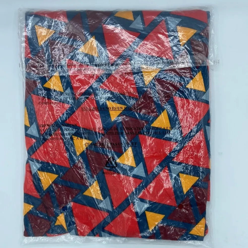 NEW! $35 LULAROE AZURE Skirt XL Bright Geometric Triangles - Image 9