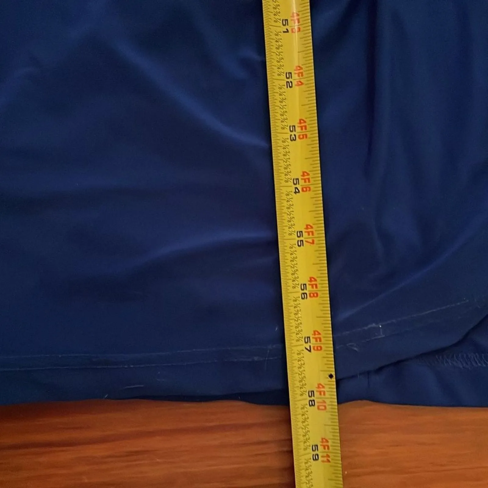 Hailey Logan Adrianna Papell Blue One shoulder Knit Evening Gown Womens Size 7/8 - Image 8