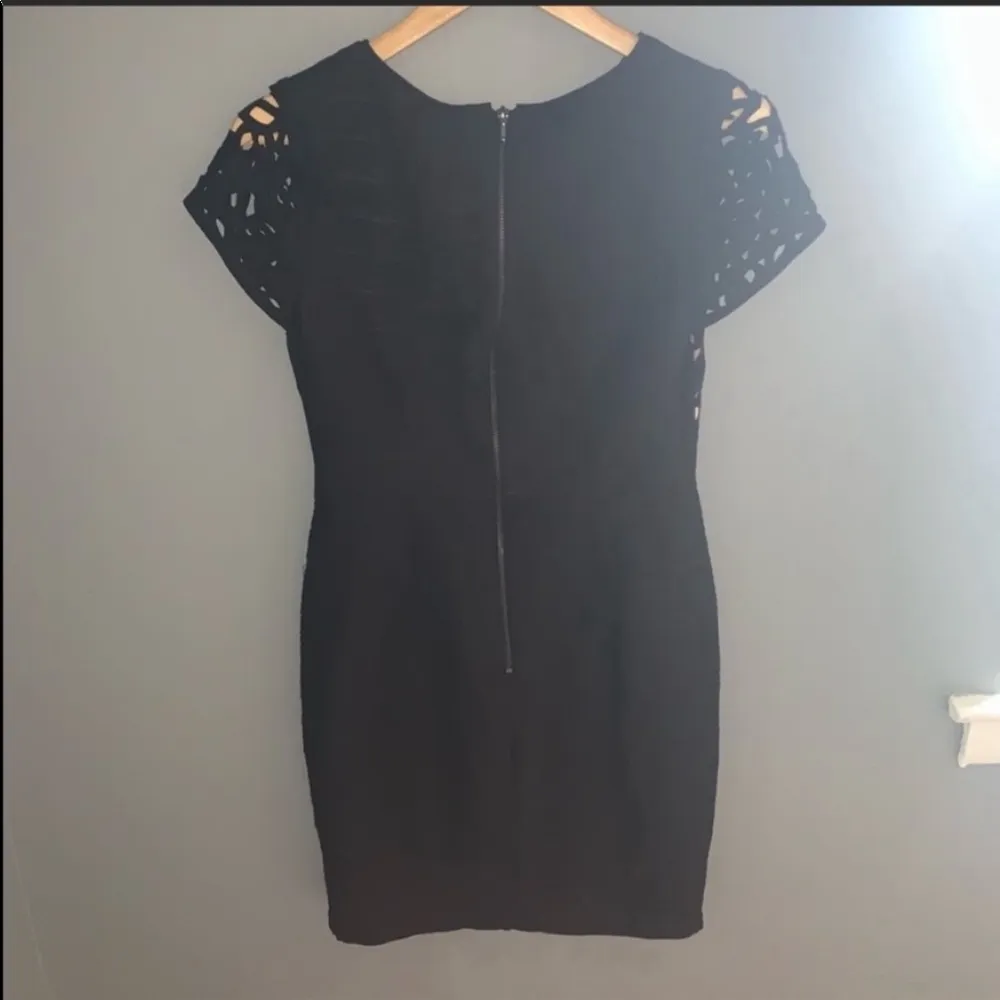 Anthro Maeve black eyelet floral cutout dress - Image 6