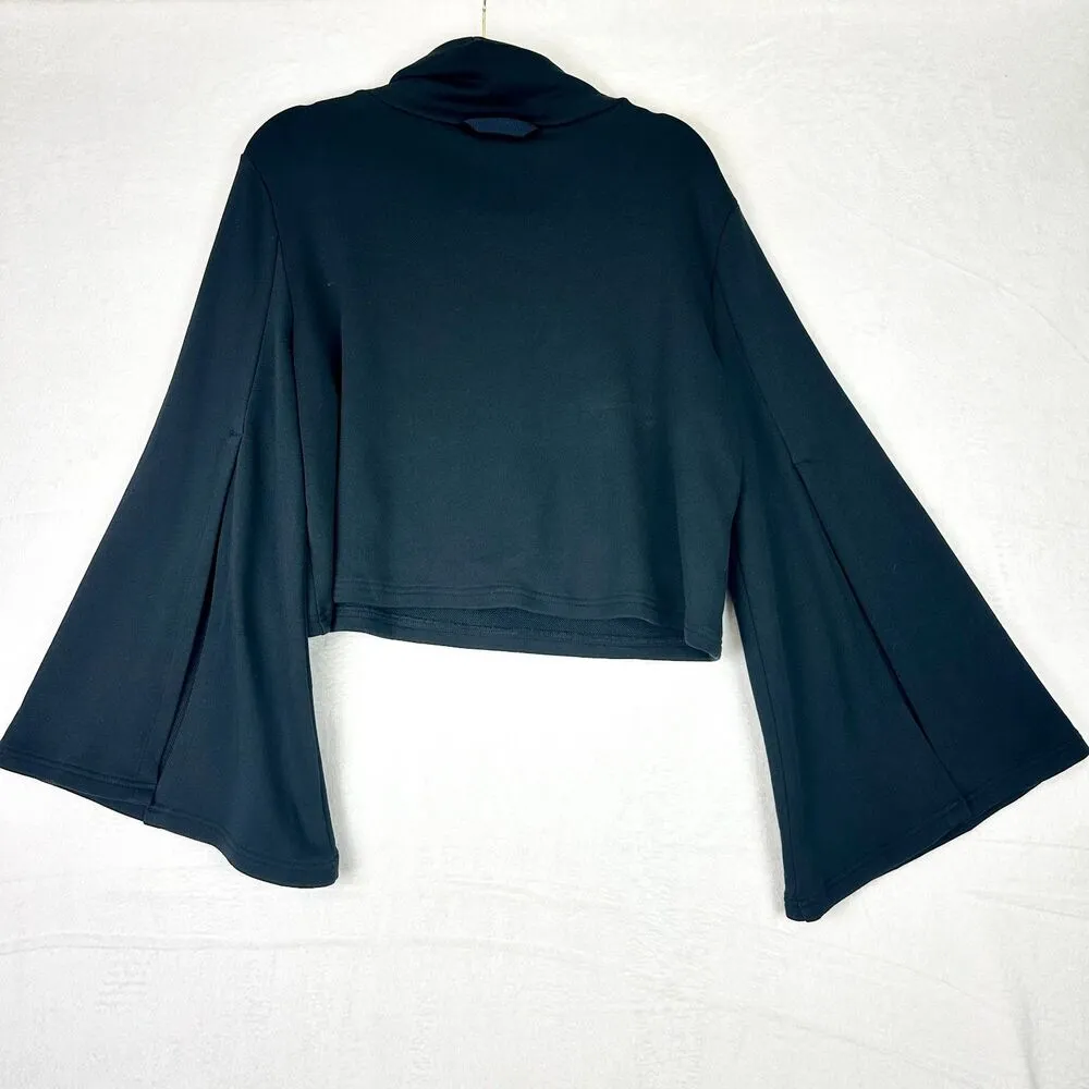 Movement Salvation Turtleneck Size Small Flare Sleeve Black EUC - Image 4