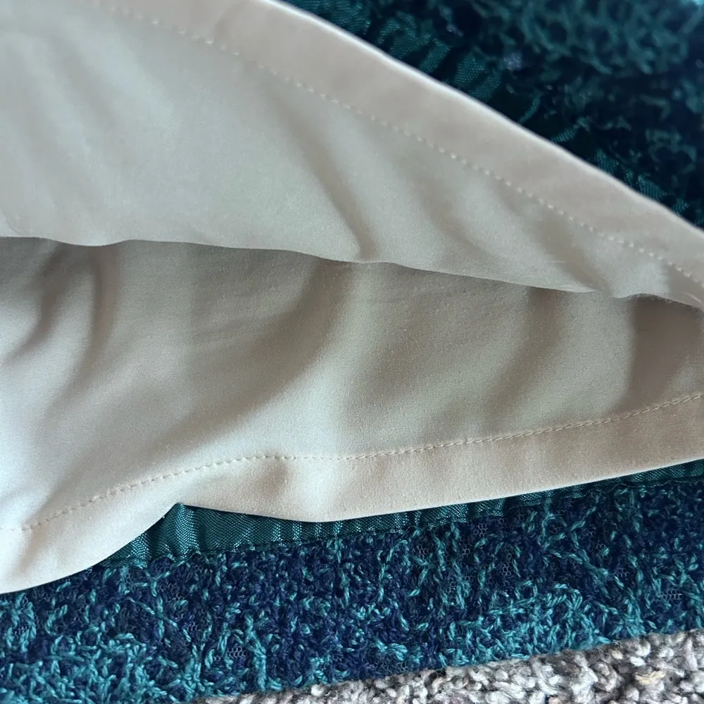 Worth New York Women’s Lined Blue Green Pencil Skirt Sz 8 - Image 4