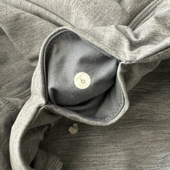 Lululemon Heathered Grey Indigo Happy Hatha Harem Athletica‎ Crop Pants Size 6 - Image 10