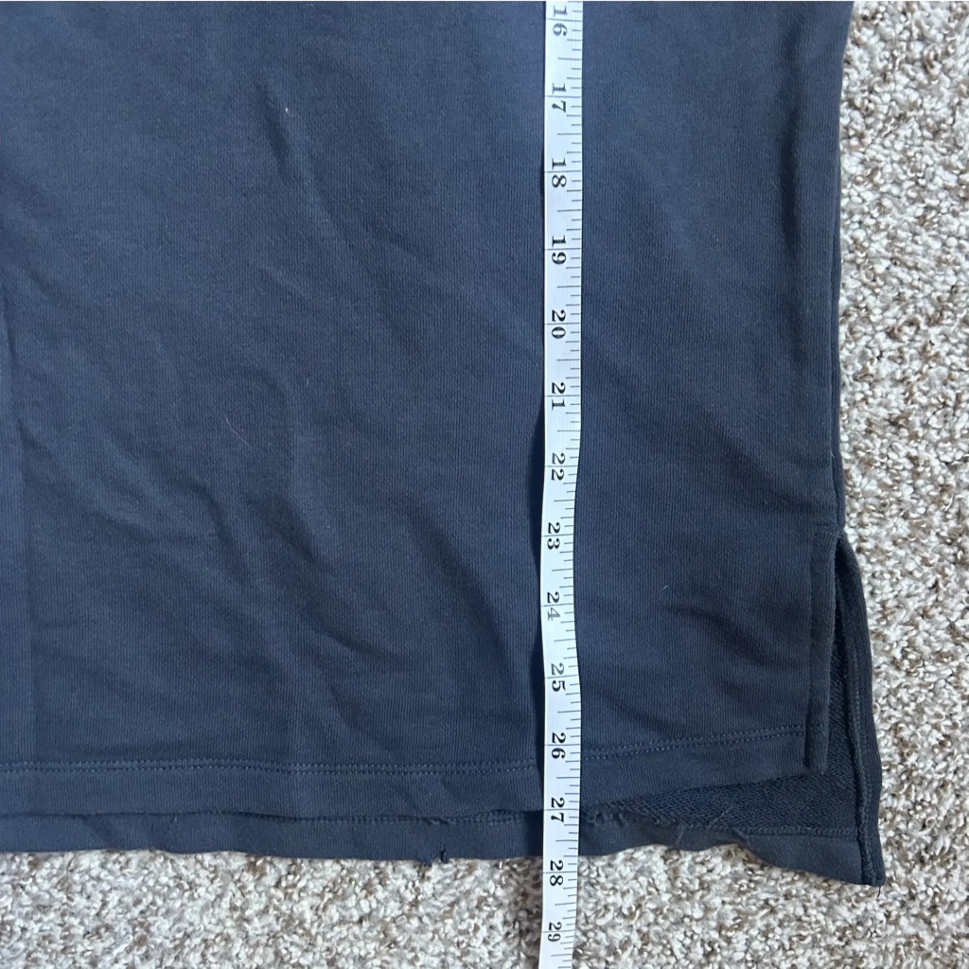 Victoria's Secret Sport Dark Grey V-Neck Sweatshirt Oversized Comfy Casual Large - Image 6