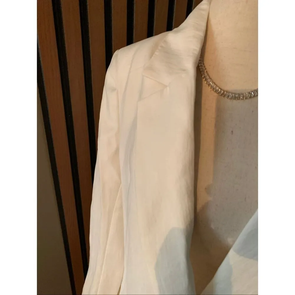 Zara white blazer oversize size xs work attire classy work blazer NWT - Image 4