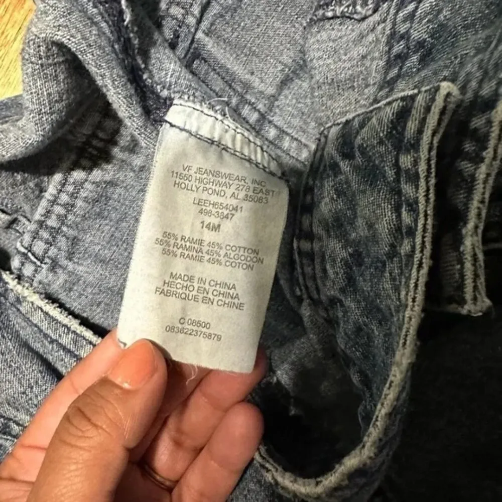 Vintage Riveted by Lee Denim Khakis Sz 14M - Image 5