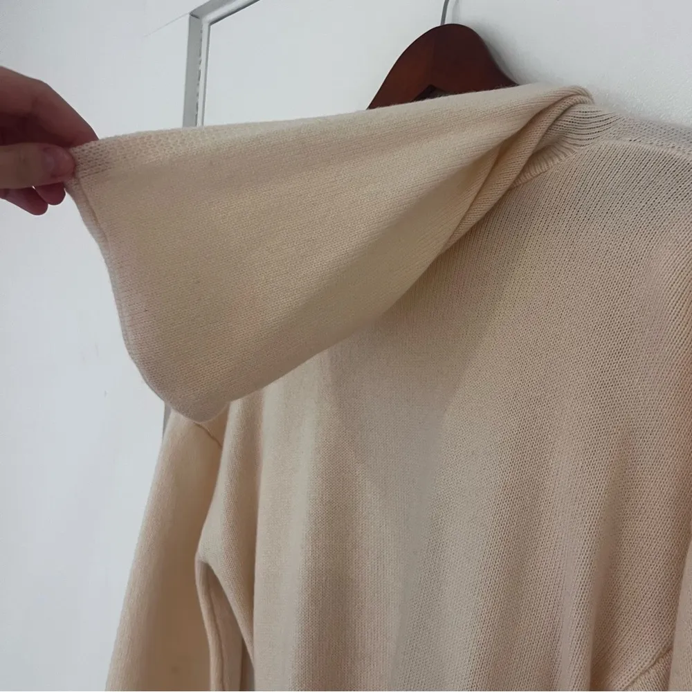 One Grey Day Cashmere Duster Cardigan Cream - Image 11