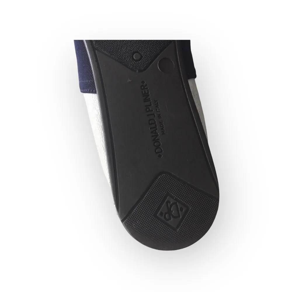 Donald J Pliner® ༄ Audra Leather Espadrille Flats ༄ Navy + White Metallic ༄ 9.5M Size 9.5 - Image 14