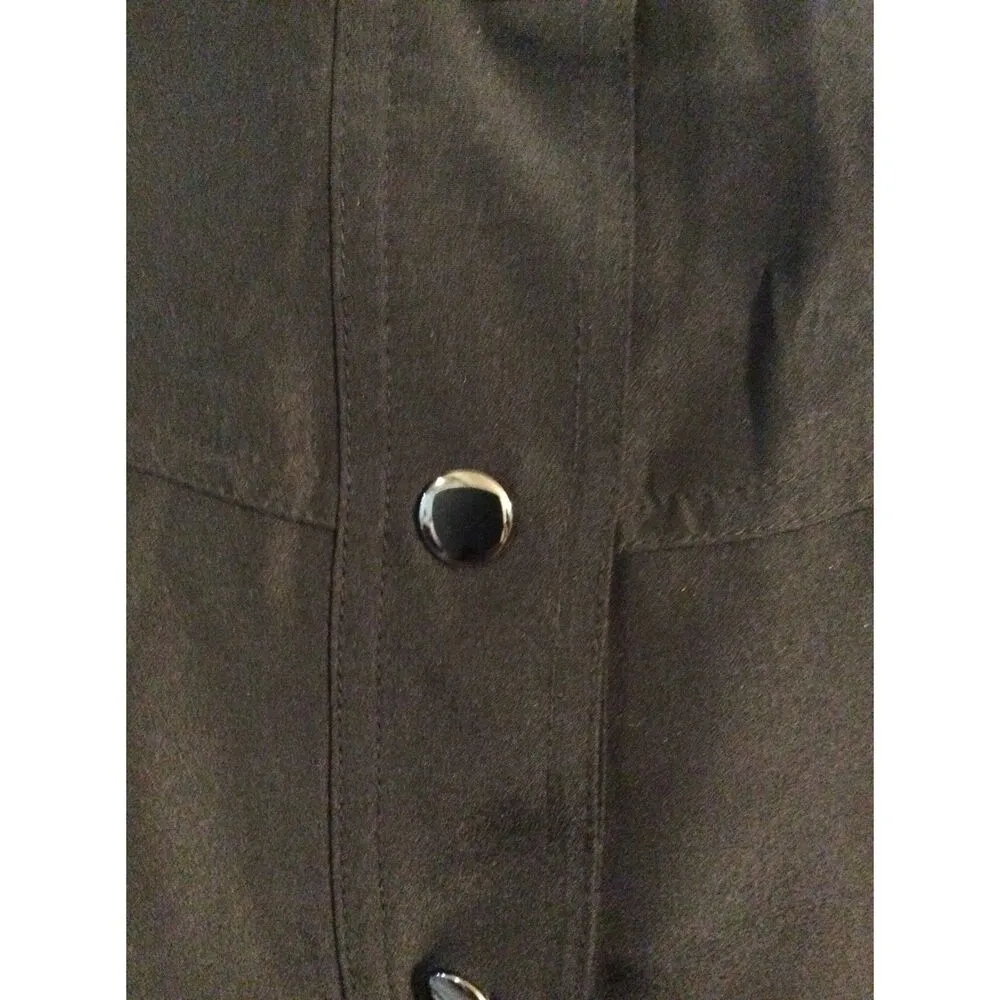 Derek Lam Design Nation XS Black Skirt Front Snap - Image 7