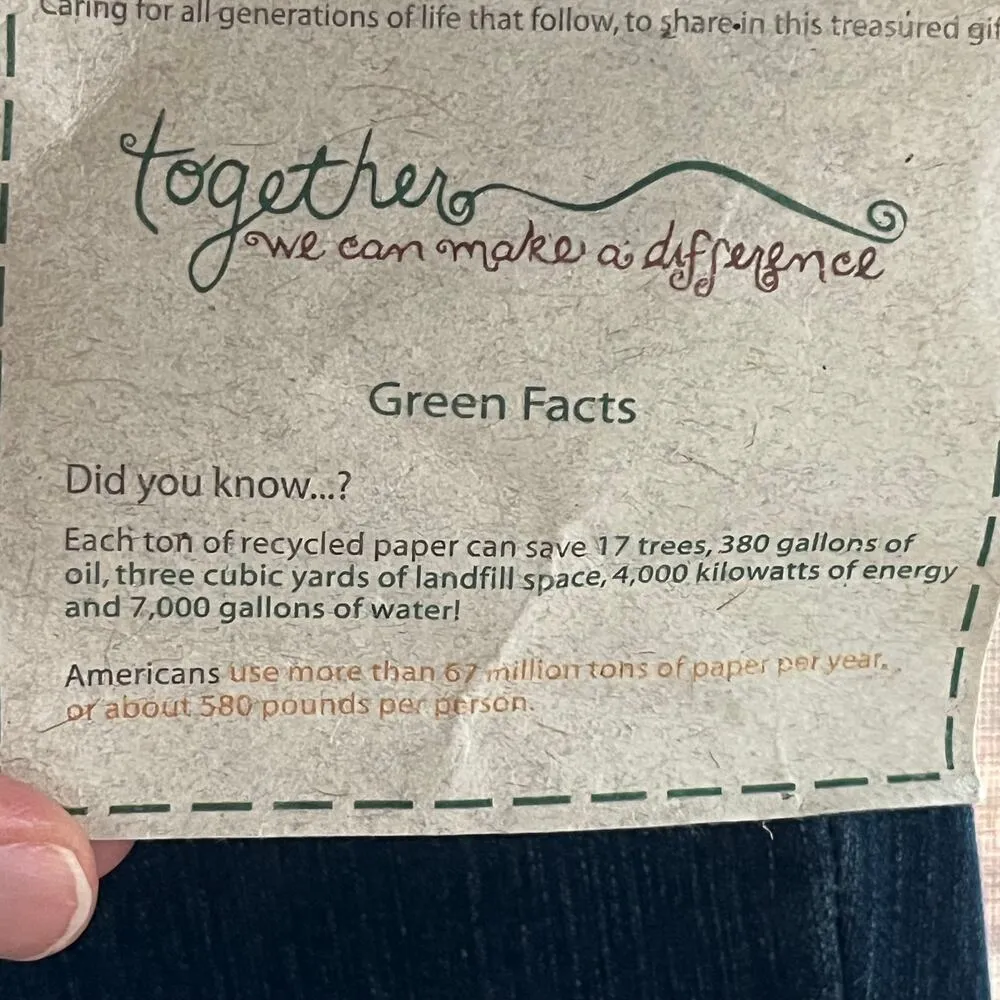 Living Planet Women's Dark Wash Cropped Jeans Size 8. NEW - Image 8