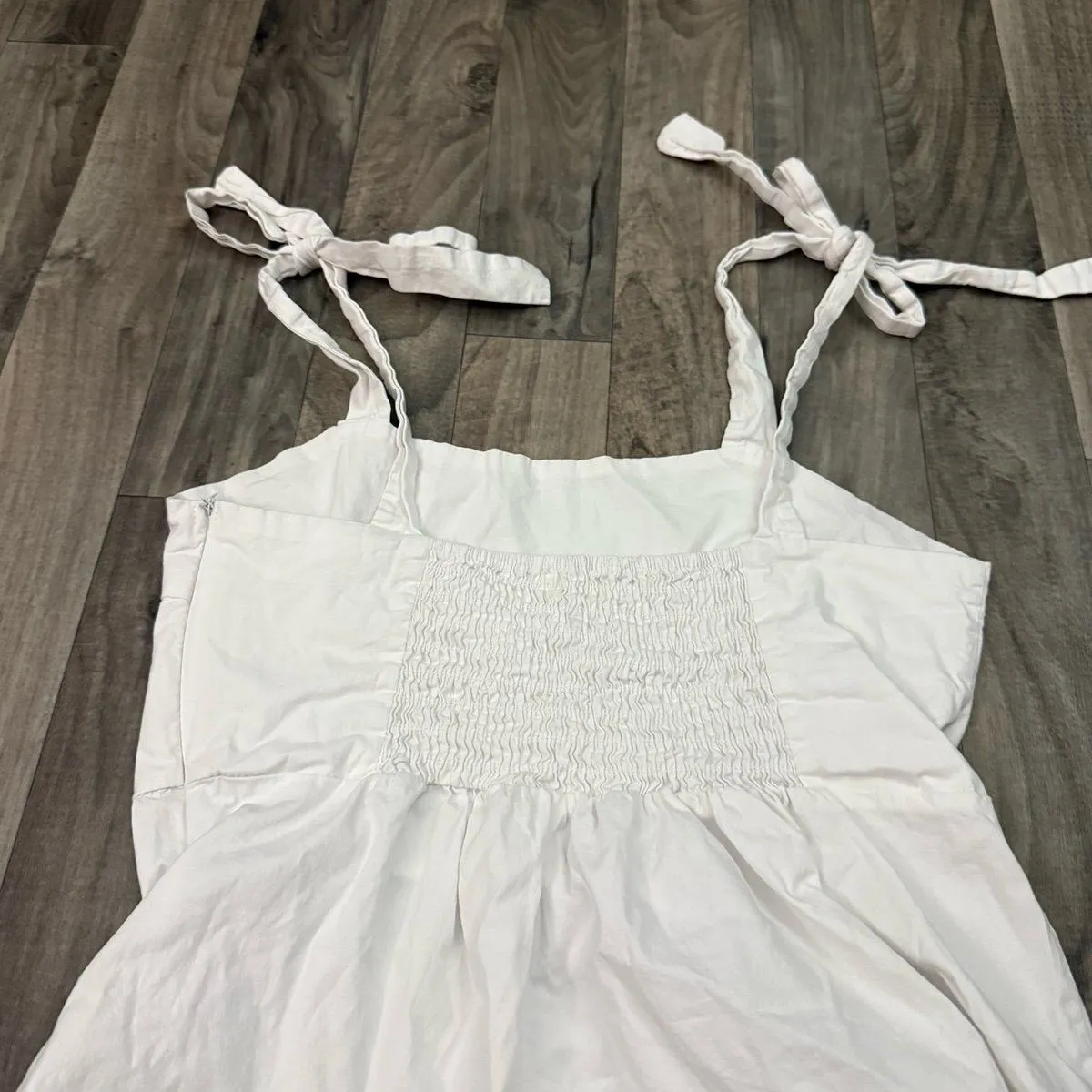 Clarisbelle white bow detail coquette cottagecore mini sun dress - Image 9