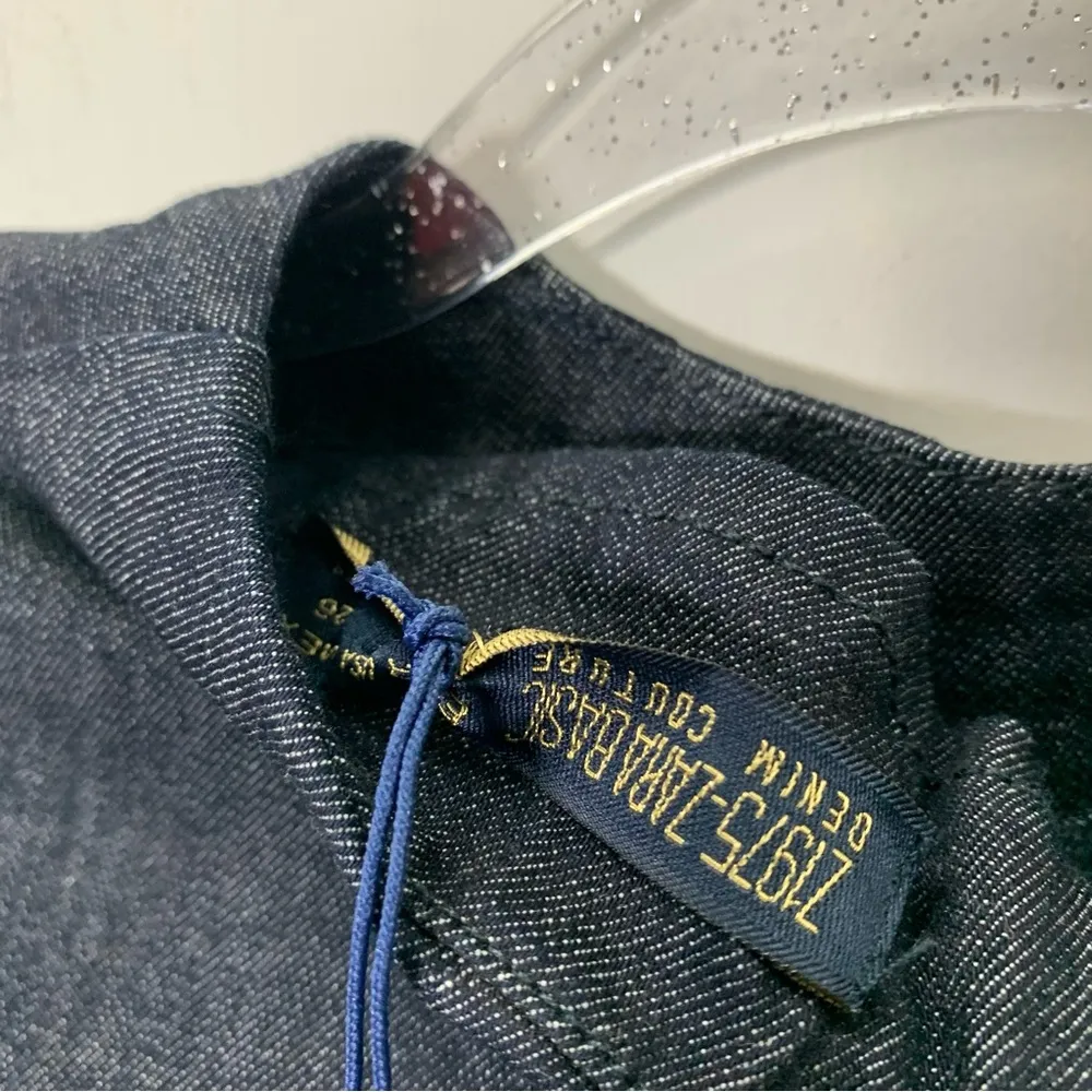 ZARA Denim Dress with Side slit size S NWT - Image 4