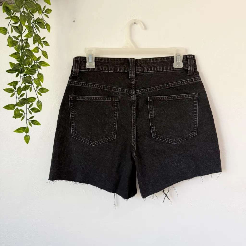 Asos Design Denim Dad Shorts Sz 6 - Image 3
