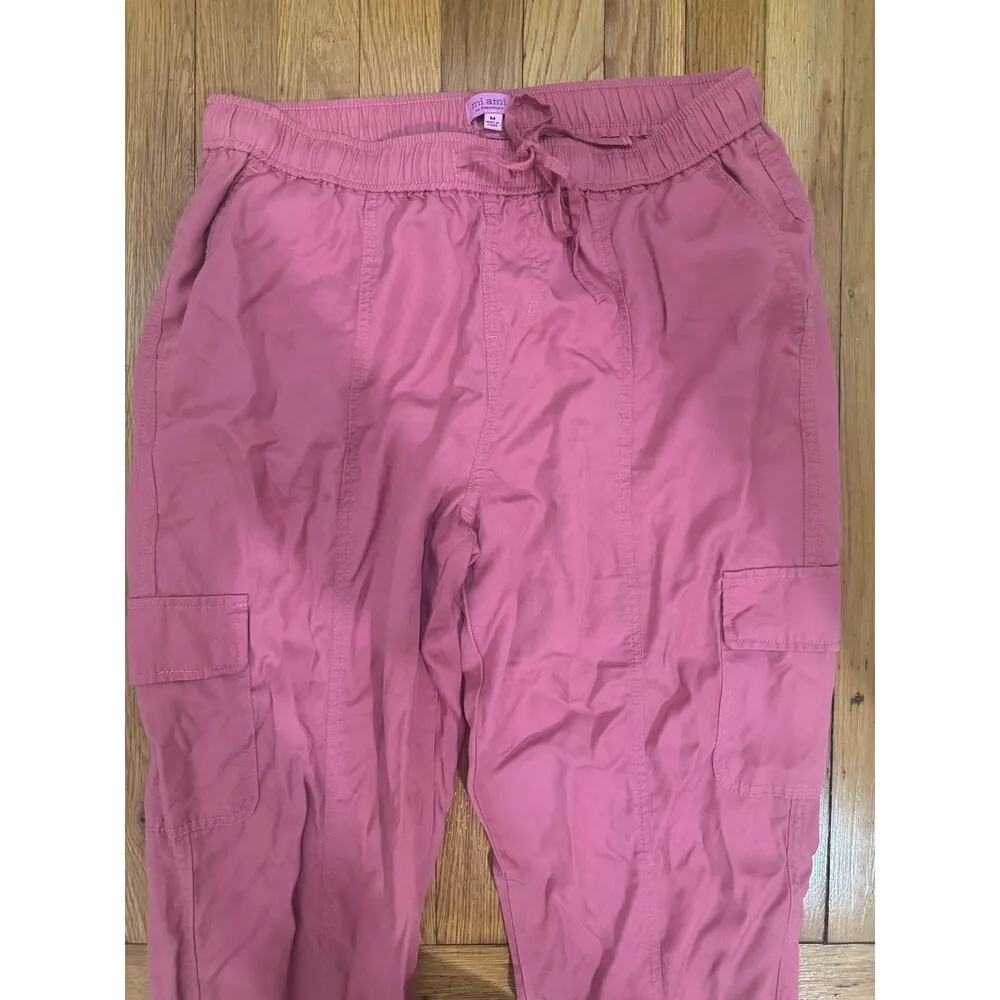 Miami for Francesca’s Size Medium Pink Mauve Melisa Soft Jogger Cargo Pants NWOT - Image 6