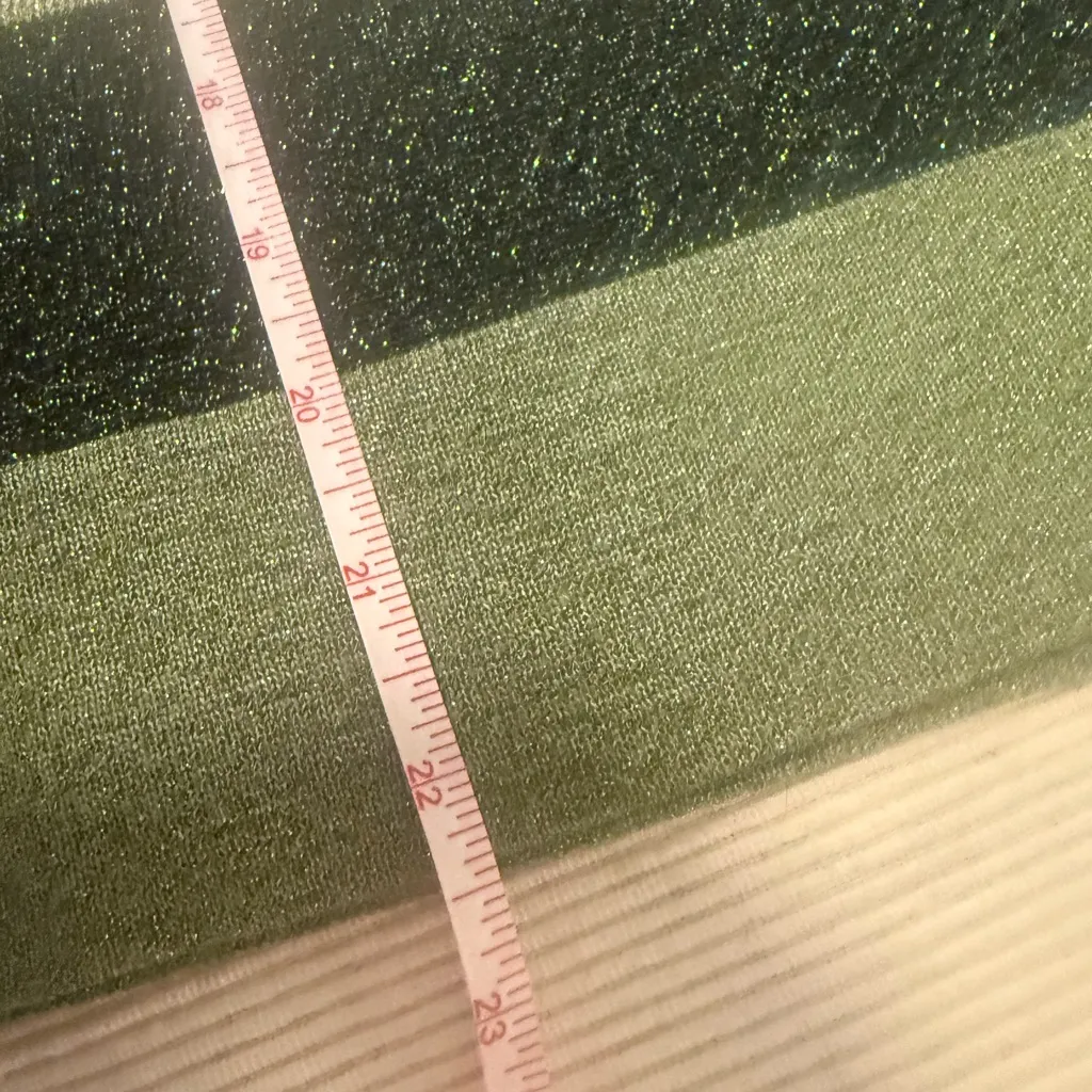 Antonio Melani Green Black Metallic Striped Sweater Top Women’s Small Holiday - Image 4