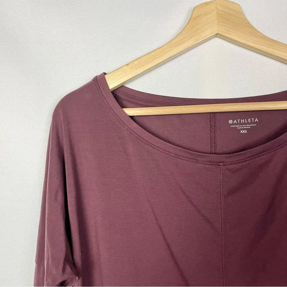 Athleta Essence Flow Maroon Red Long Sleeve XXS - Image 33