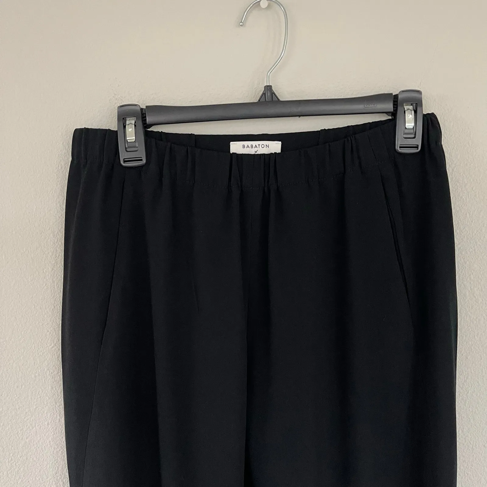 Babaton Aritzia Black Dexter Pull On Jogger Trousers (M) - Image 3