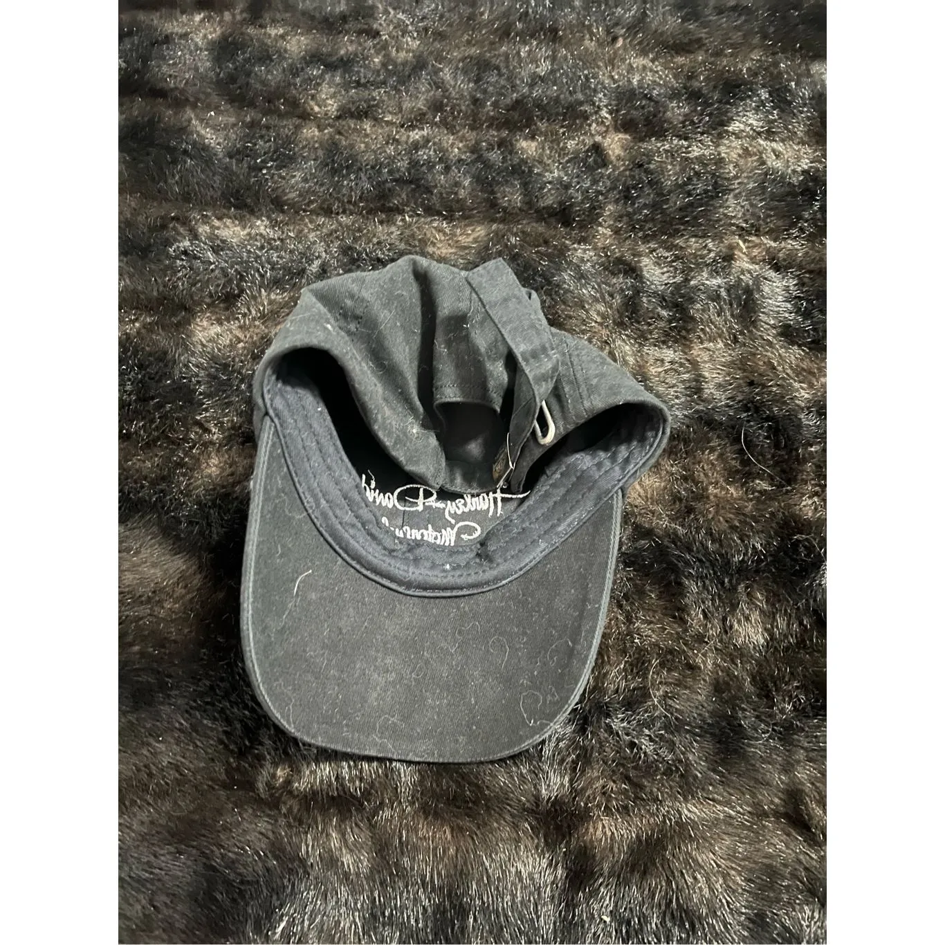 Harley-Davidson Ball Cap Hat, Black, Adjustable Strap with Metal Clasp - Image 3