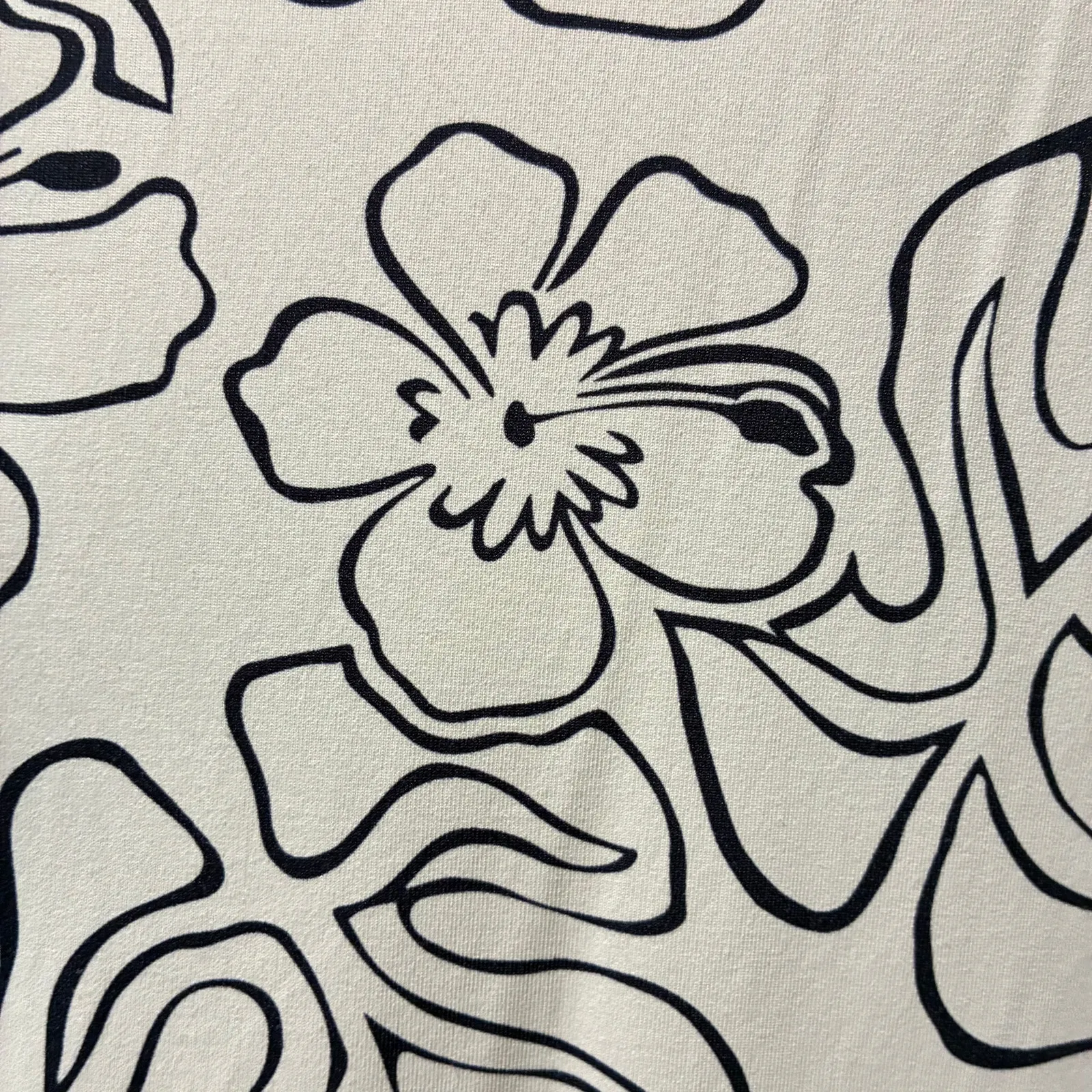 Reyn Spooner PGT Polo Shirt Limited Issue Floral Top White Blue Womens Sz Small - Image 5