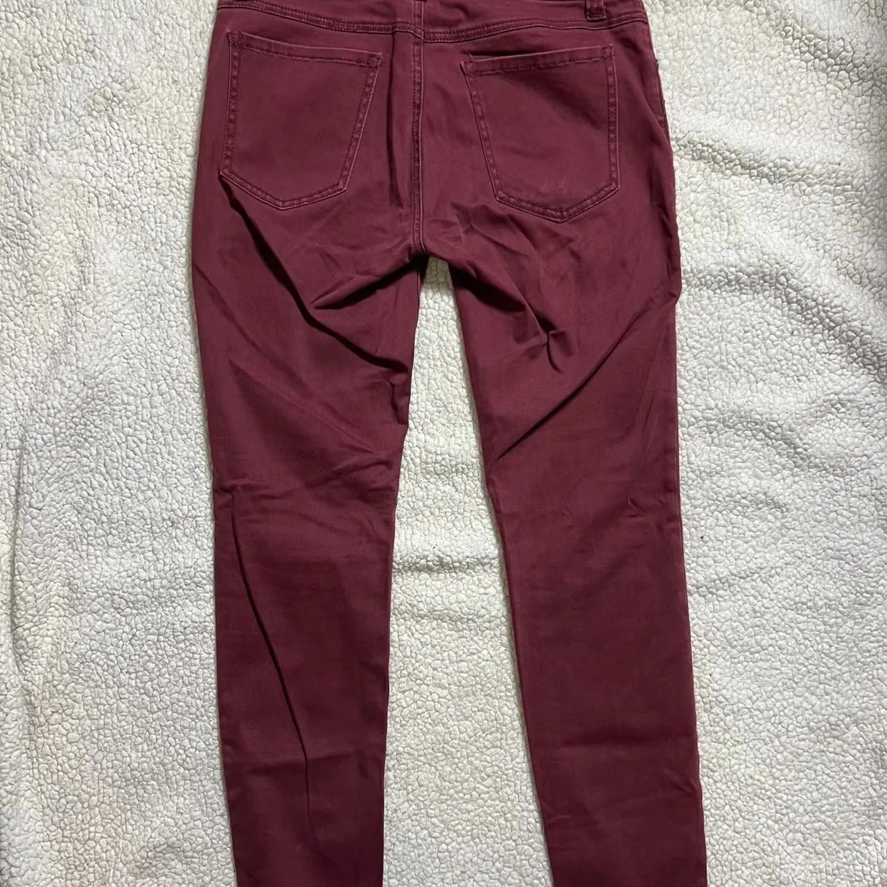 CAbi Burgundy Maroon Skinny Ankle Pants size 4 women's boho dark academia - Image 5