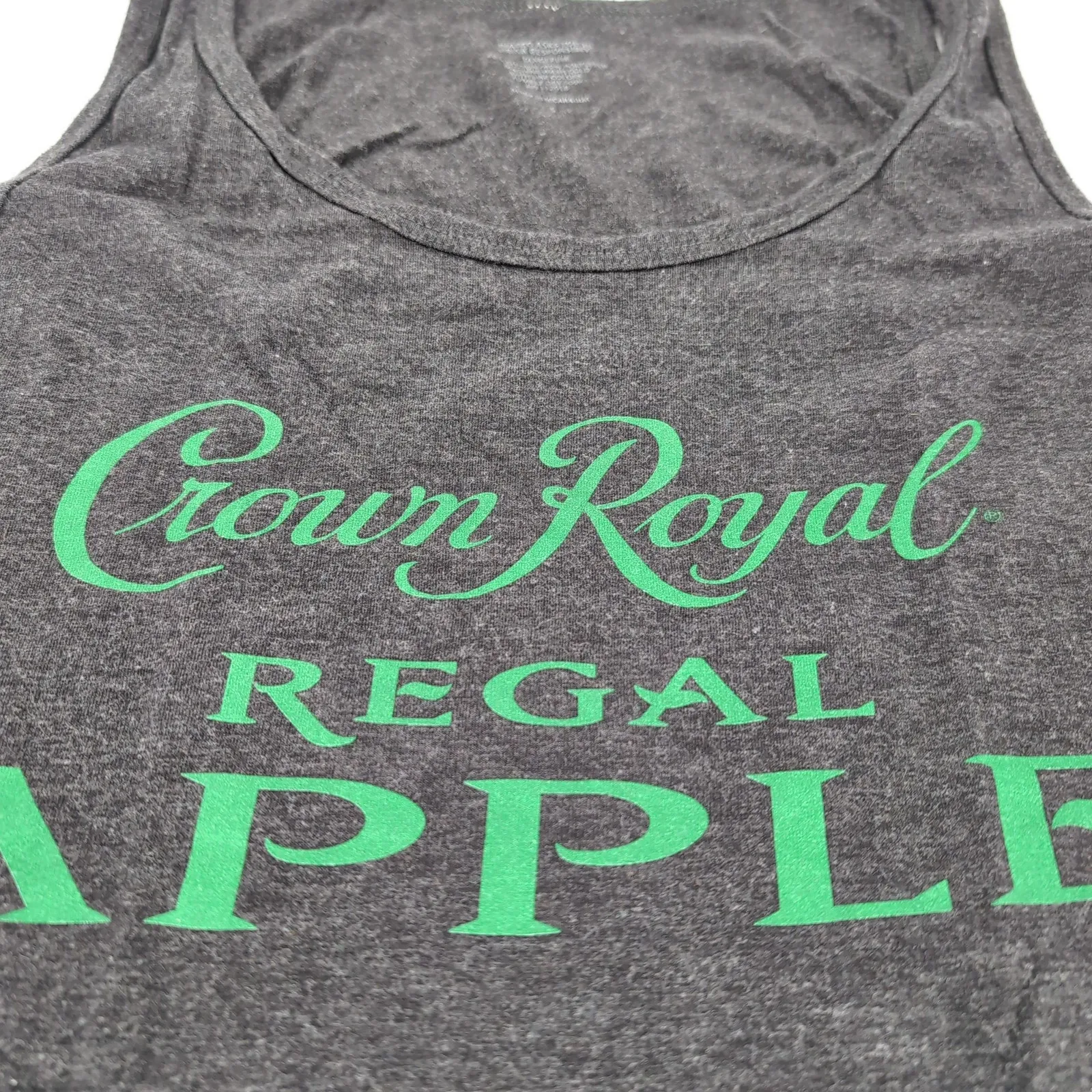 Crown Royal Regal Apple Women's Dark Grey/Gray Graphic Tank Top - Image 5