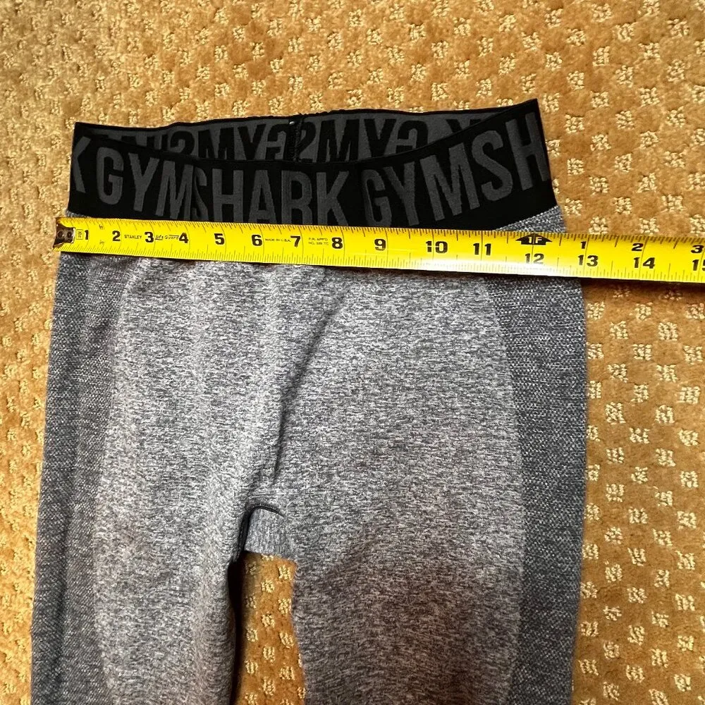 Gym Shark Womens Dry Fit Flex sculpt Leggings Medium Gray Workout Weightlifting - Image 6