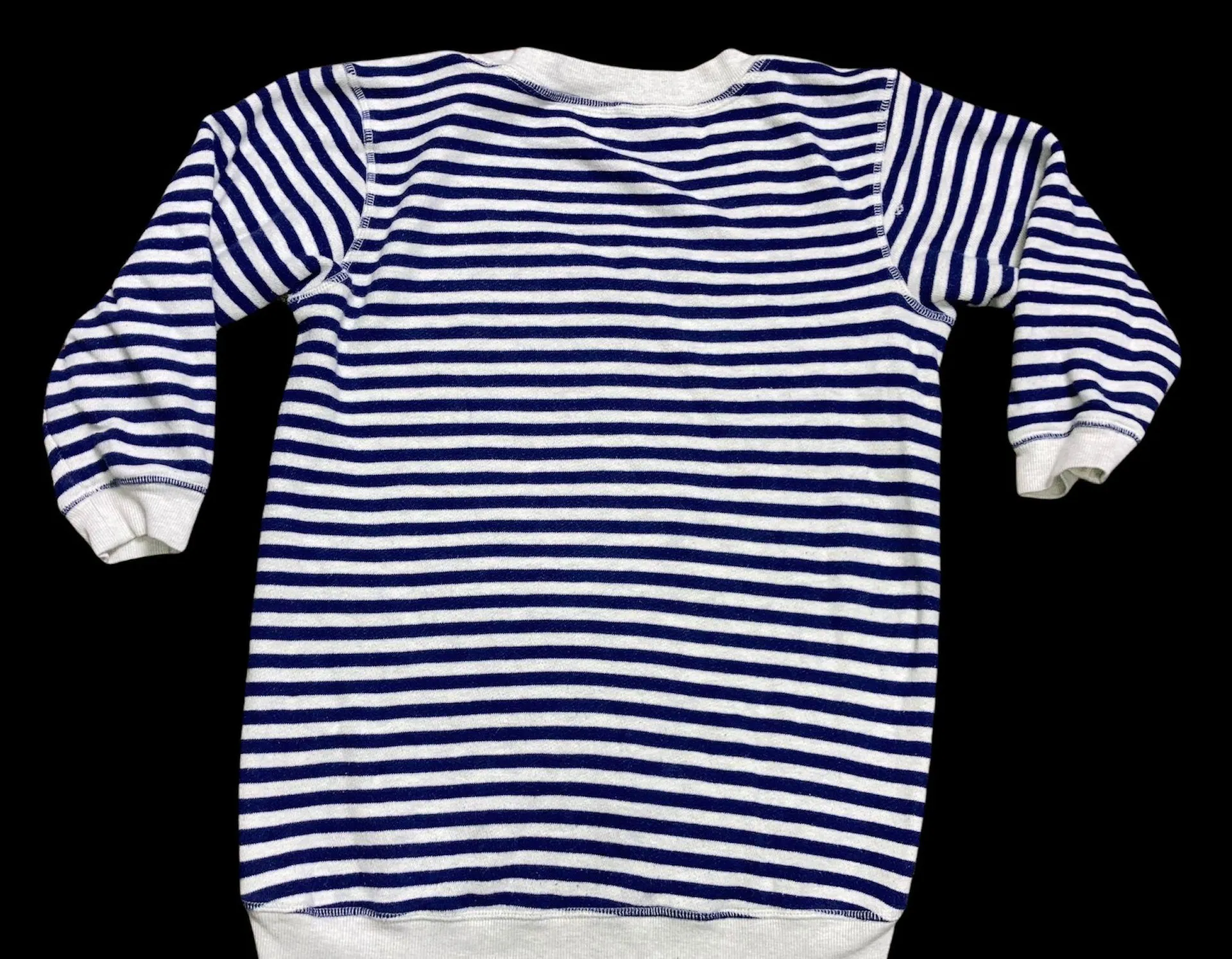 Victoria’s Secret Terry cloth Striped Crewneck Sweatshirt XS - Image 2