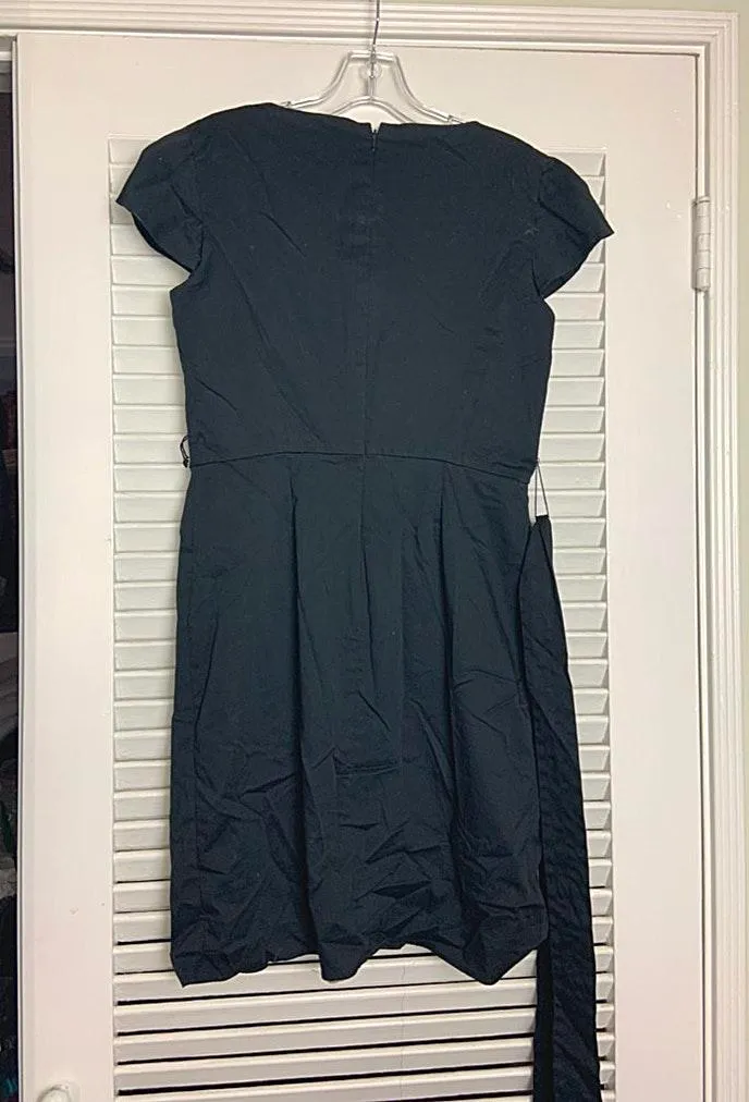 12P Alfani Petite Black secretary button dress - Image 3