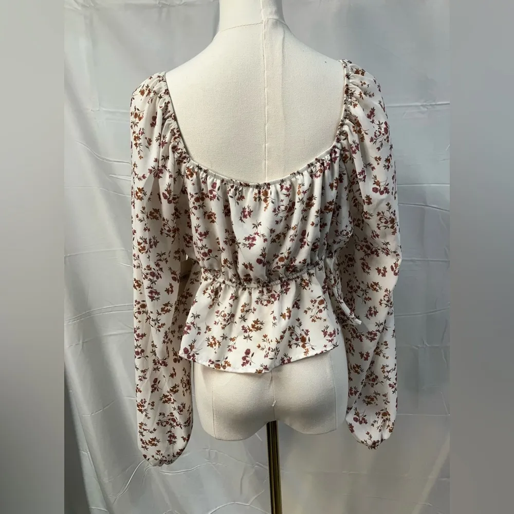 Altar’d State Winifred Long Sleeve Floral Blouse Boho Spring Girls XL Feminine - Image 8
