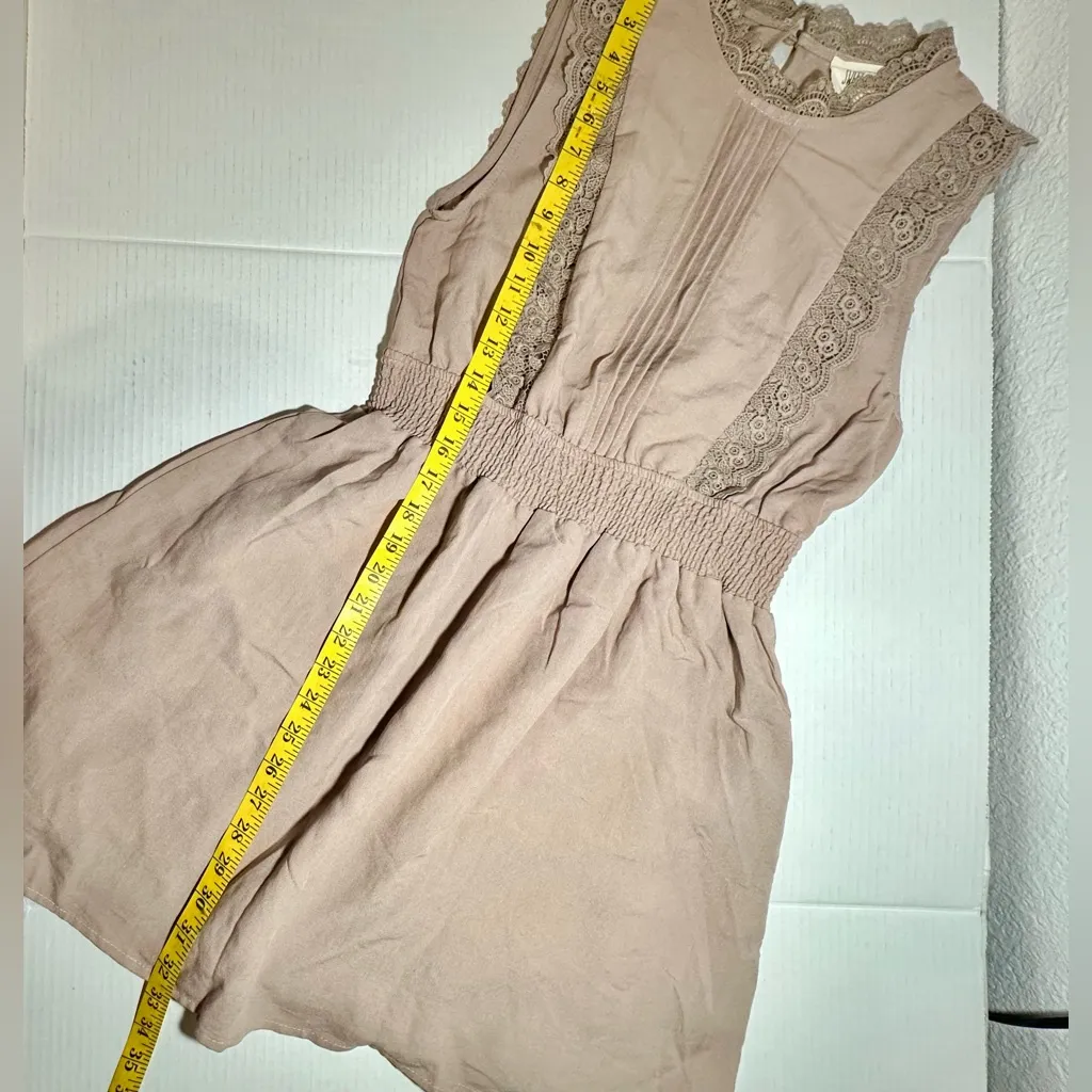 Sweet‎ Wanderer Women’s Brown Sleeveless Midi Elastic Waist Dress in Size L NEW - Image 5