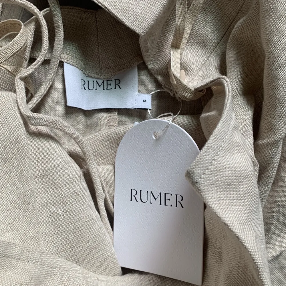 Rumer Avalon mini dress in natural - Image 6