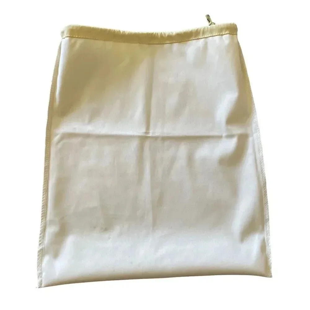 Axel Arigato Plastic Soft Material Dust Bag with Drawstring Closure # 1354 Yellow - Image 4