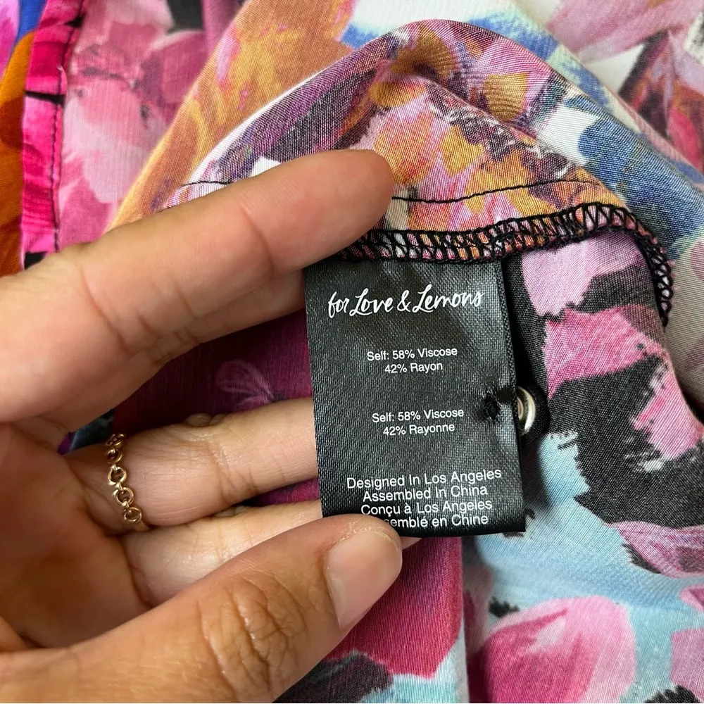 For Love & Lemons Scarlett Mini Dress in Pink - Image 8