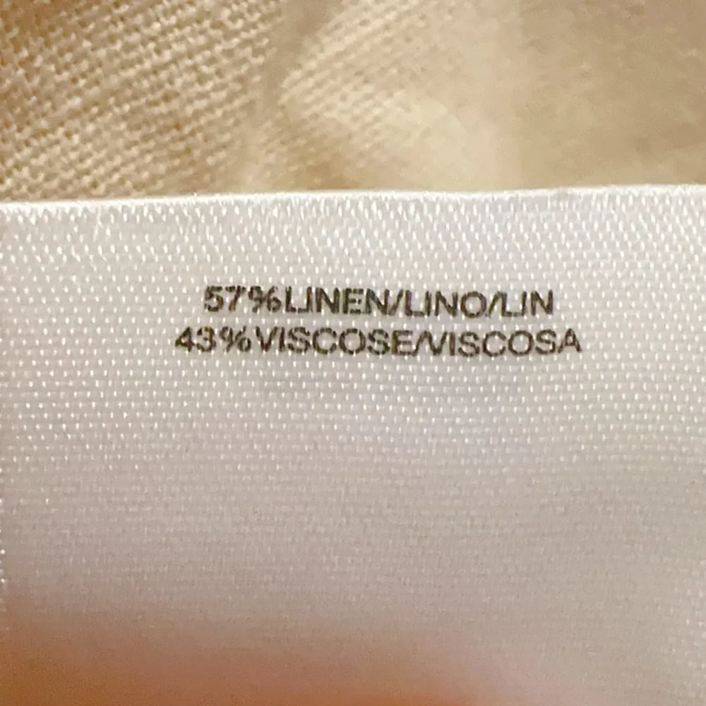 Anne Klein cream woven tops NATURALLY BLENDED WITH LINEN Casually Sophisticated - Image 6