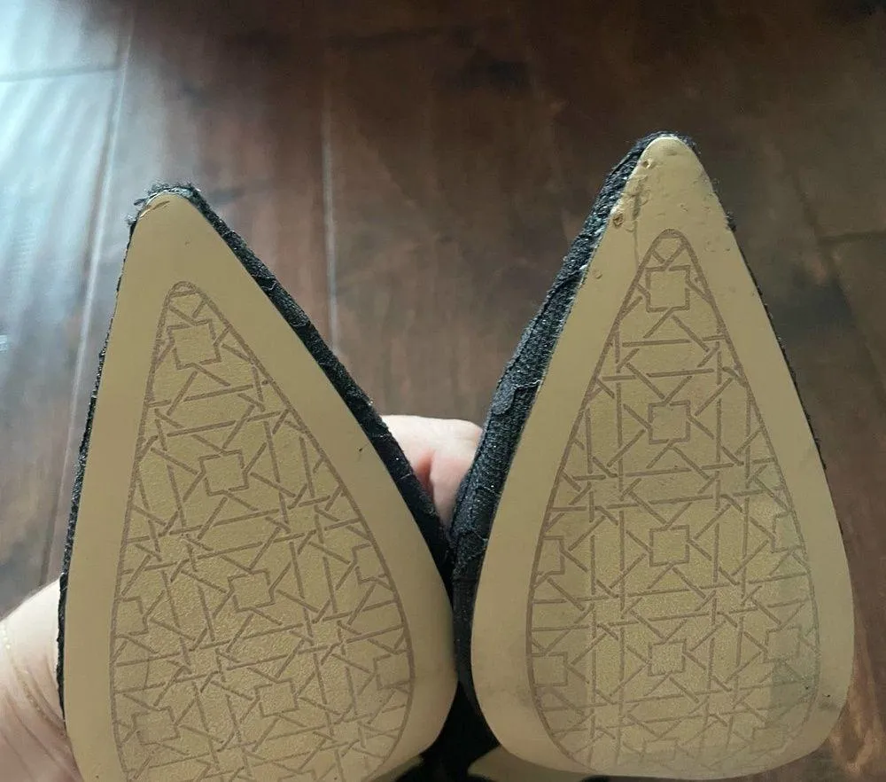 jewel badgley mischka rumor lace pointed toe pumps heels size 8 - Image 2