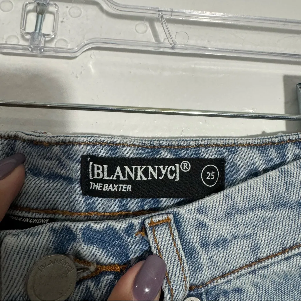 BlankNyc x Free People The Baxter Ribcage High Rise Straight Leg Jeans Size‎ 25 - Image 5