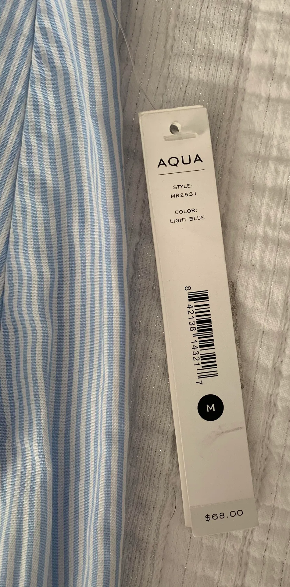 Blue Stripe Tie Ruffle Skirt - Image 10