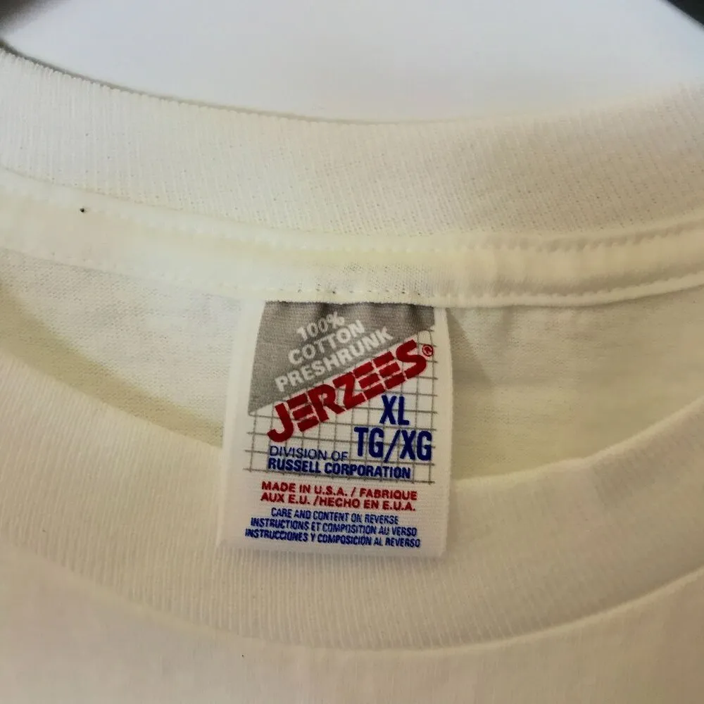 Vintage I'm 40 Silly Joke T Shirt White XL Large Graphic Tee USA - Image 11