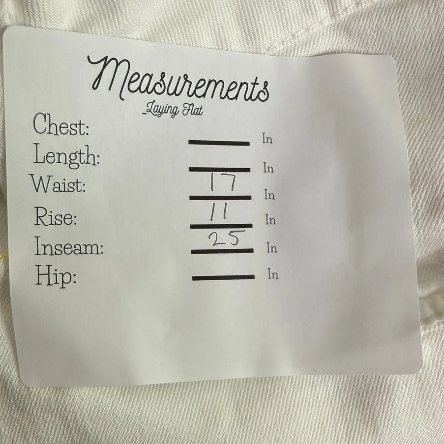 Zara Straight Leg High Rise Stretch Casual Ankle Cropped Denim Jean Zip 36 White - Image 10