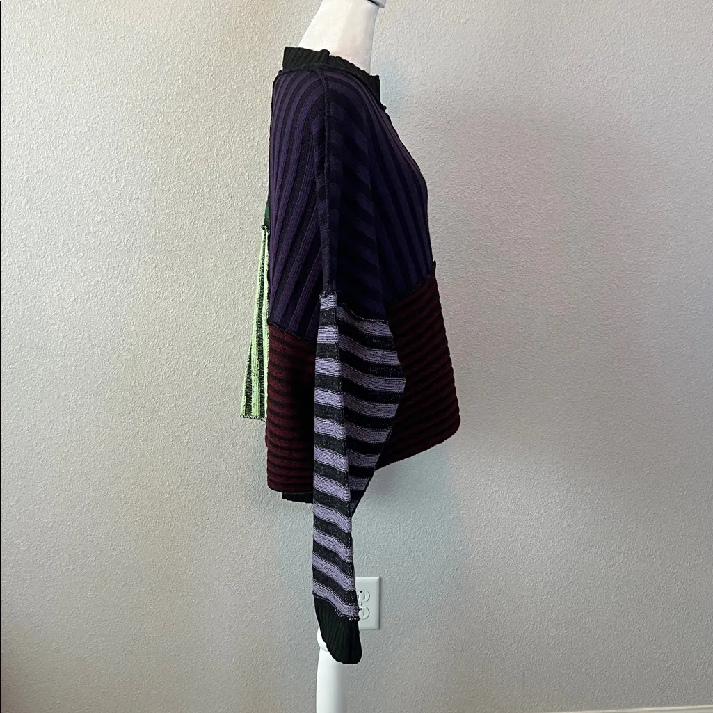 The Ragged Priest  Inside Out Patchwork Sweater Size Medium - Image 2