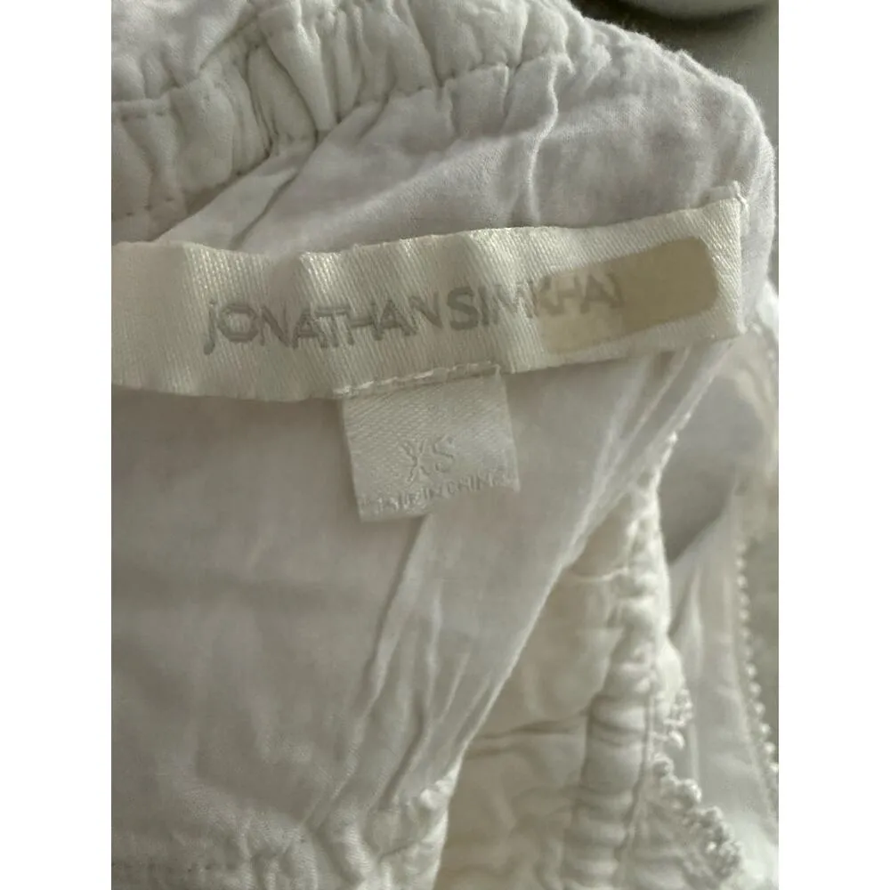 Jonathan Simkhai Waverly White Sleeveless Plunge V - Image 14