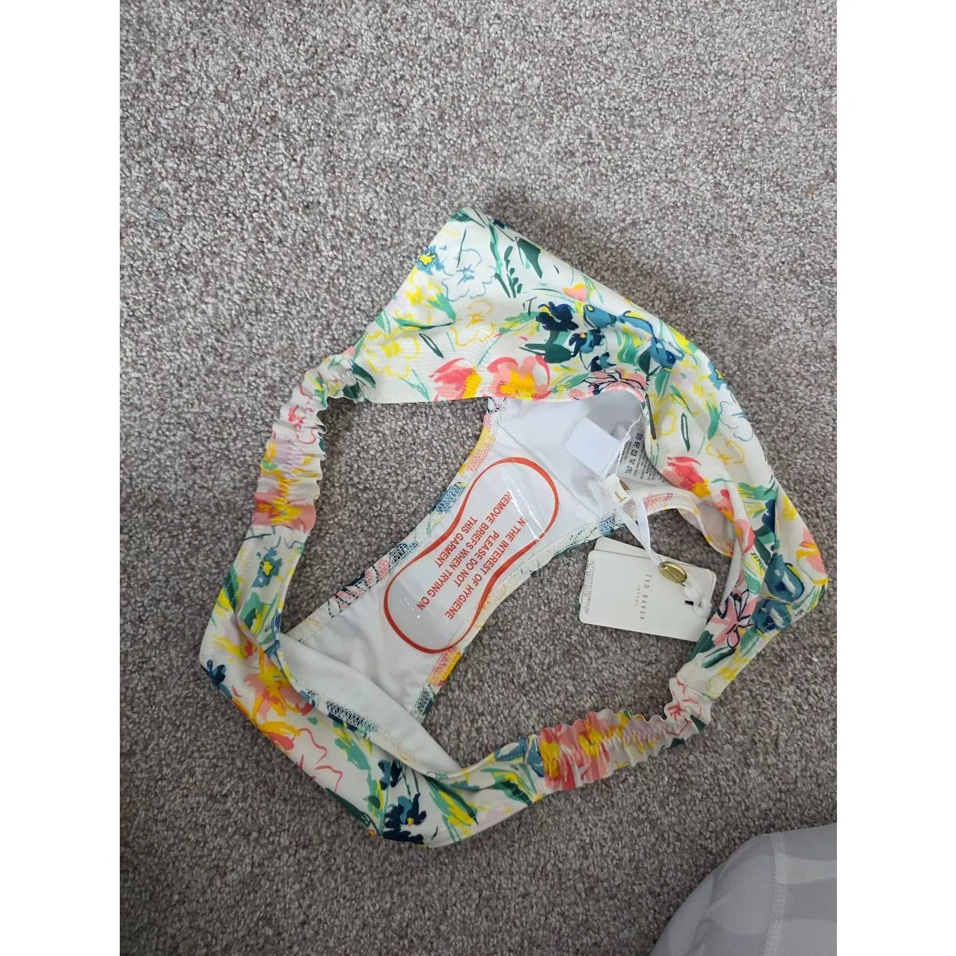 Ted Baker Bikini Bottom Size 8US  Floral Melray Ruffled Allover Print NEW - Image 6