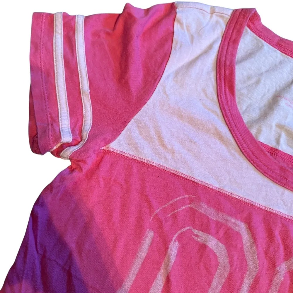 Aerie Size M Tee Shirt Nightgown Pink Sporty Pajama Mini Dress 100% Cotton Comfy - Image 5