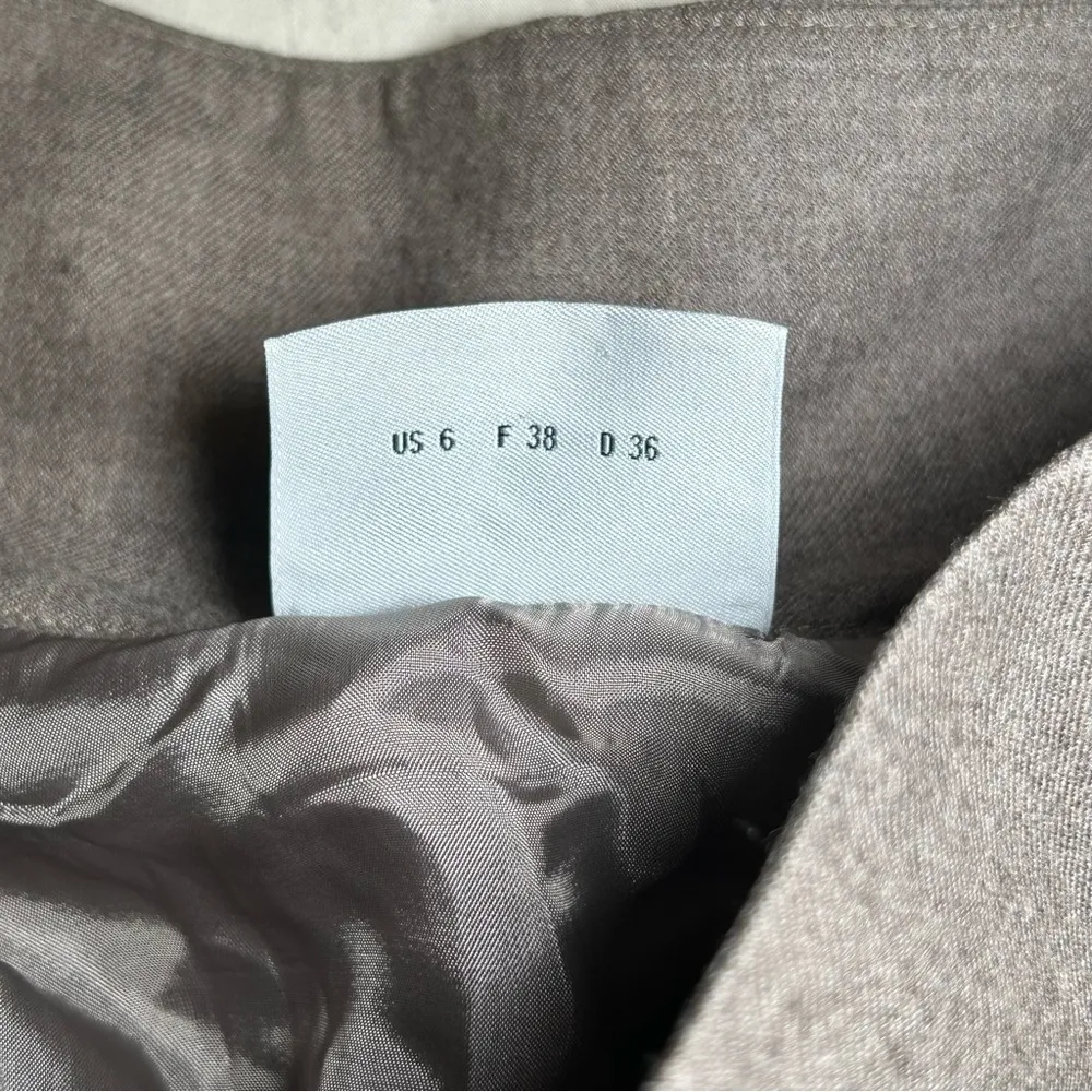 Akris tan brown 100% wool pleated midi skirt women’s size small 6 - Image 10