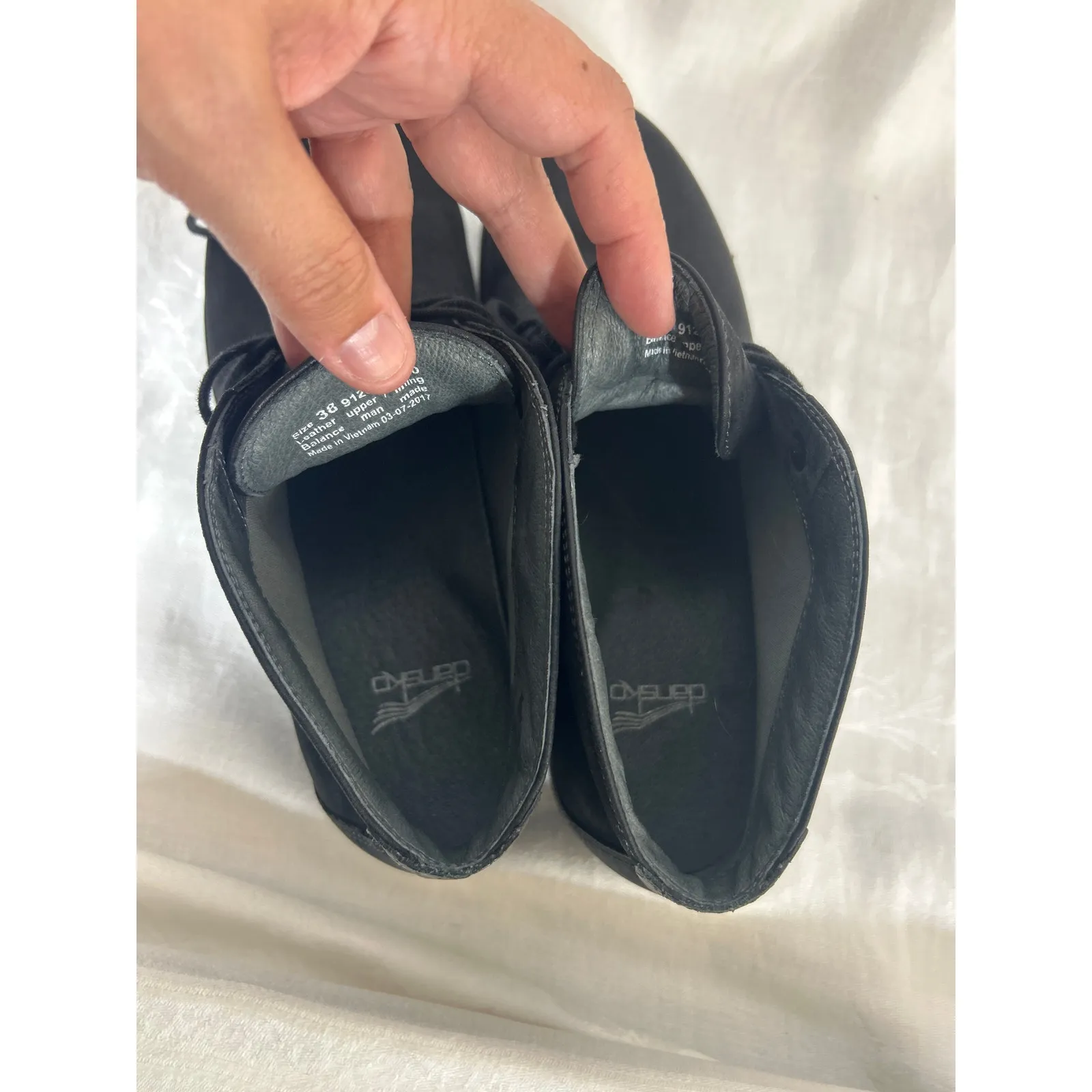 Dansko Joy Shoes Leather Ankle Boots 38 US 8 Black - Image 9