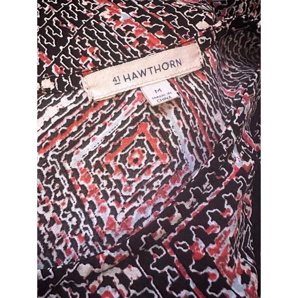 41 Hawthorn Medium Sleeveless Top Pink Black White - Image 2