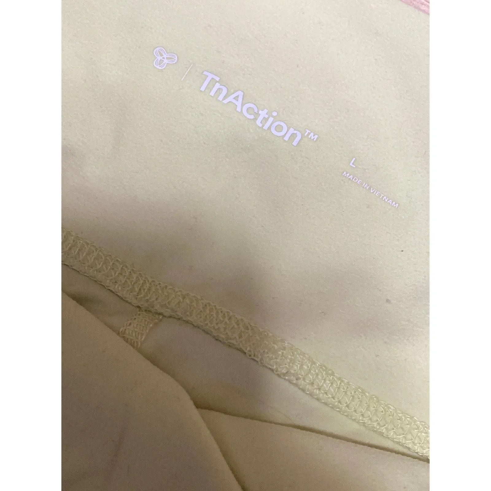 Aritzia TnAction Womens Yellow High Rise Activewear Yoga Athletic Biker Shorts L - Image 3